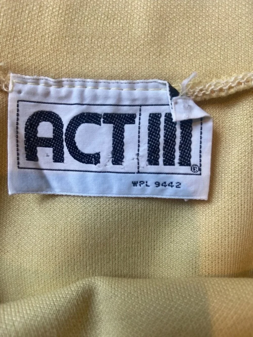 Vintage Yellow Wool Vest Skirt Set Womens Small Matching Retro Mod ACT II T